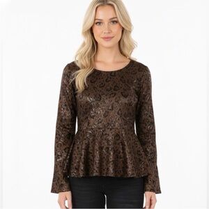Luba by Hannah Payne Sophia top size 10 long sleeve new with tags
